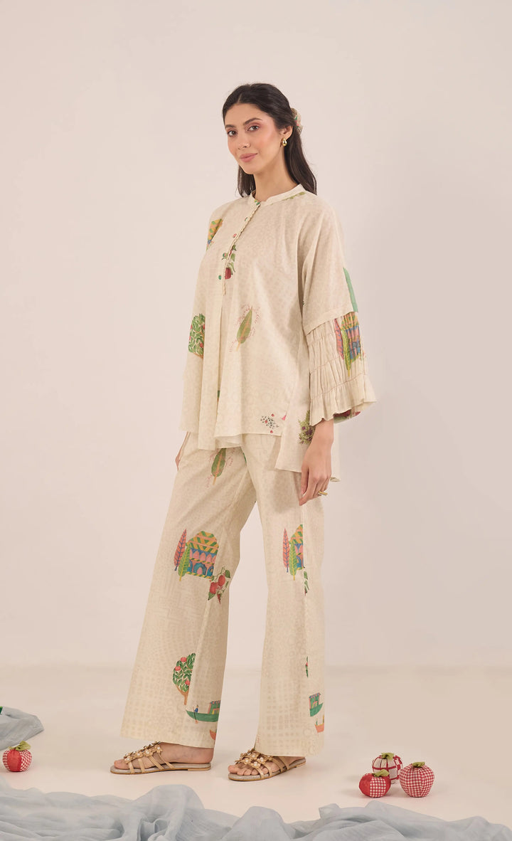 Gulposh: Cotton Namah Coord Set