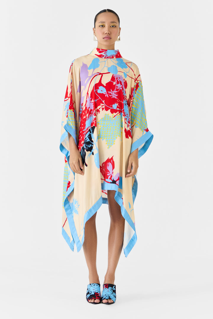 CREAM IKIGAI KIMONO DRESS