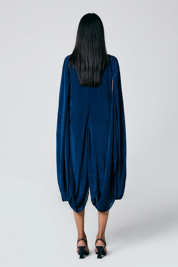 DOUBLE COWL DRESS