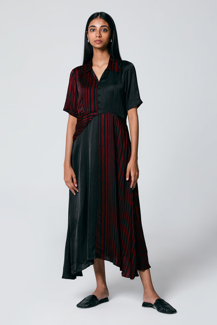 HALF AND HALF DRESS