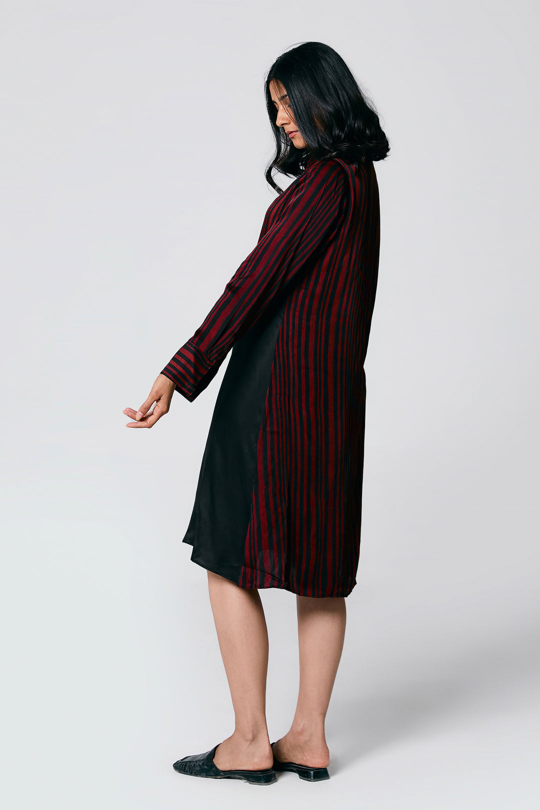 DIAGONAL STRIPES DRESS