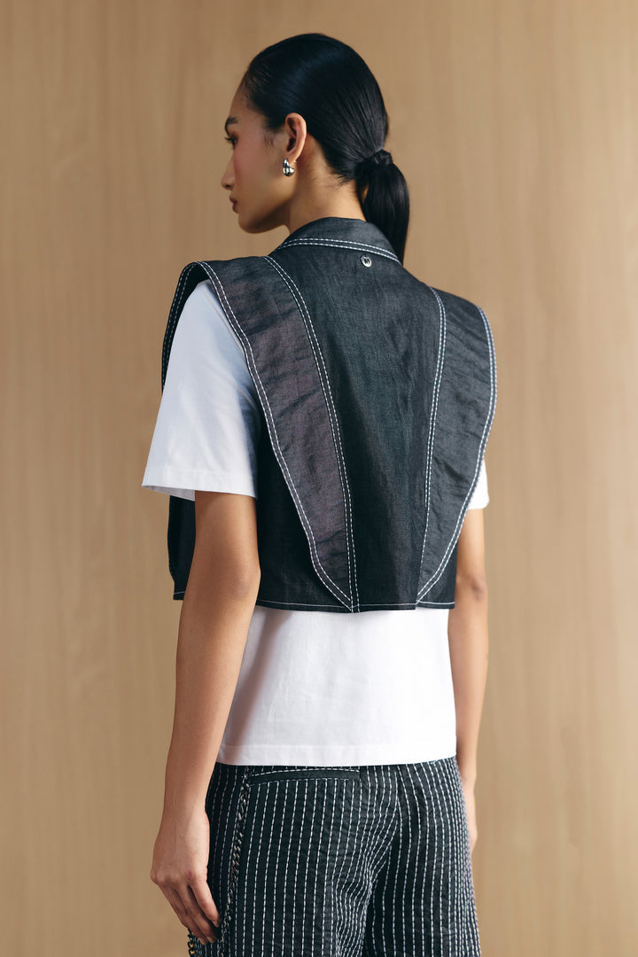 DENIM VEST T-SHIRT