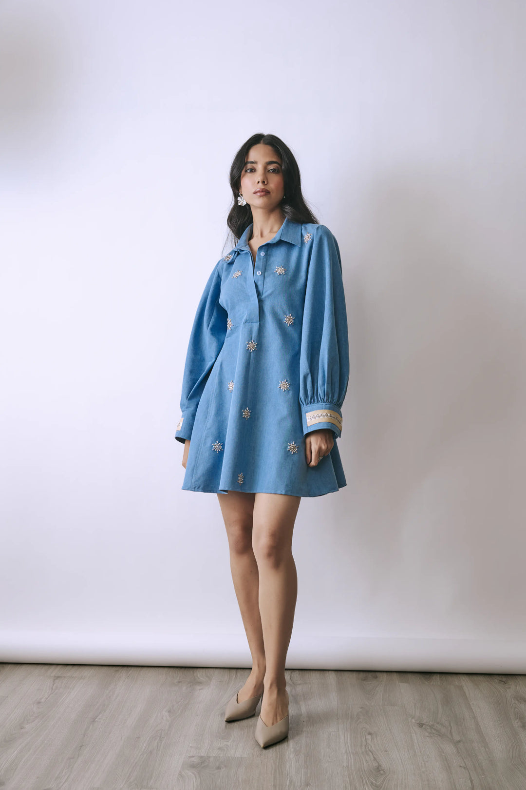 Bloom Embellished Mini Dress