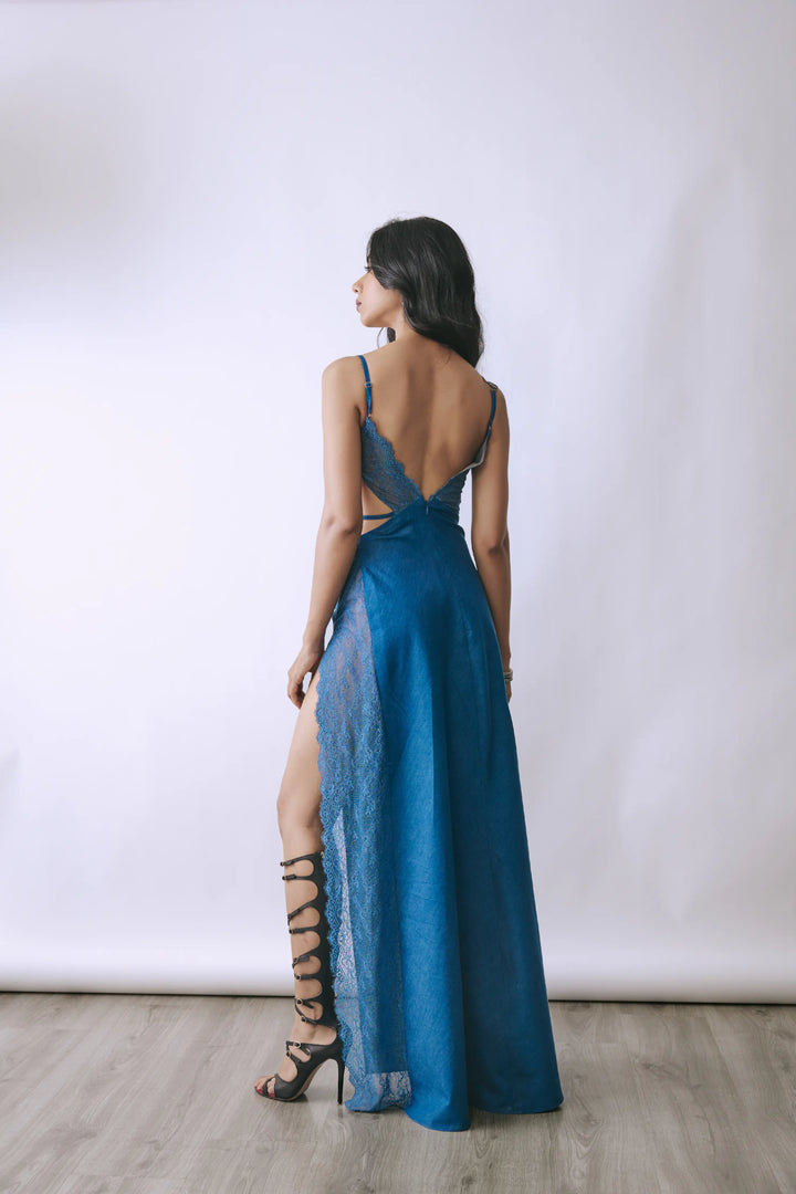 Lace Draped Gown