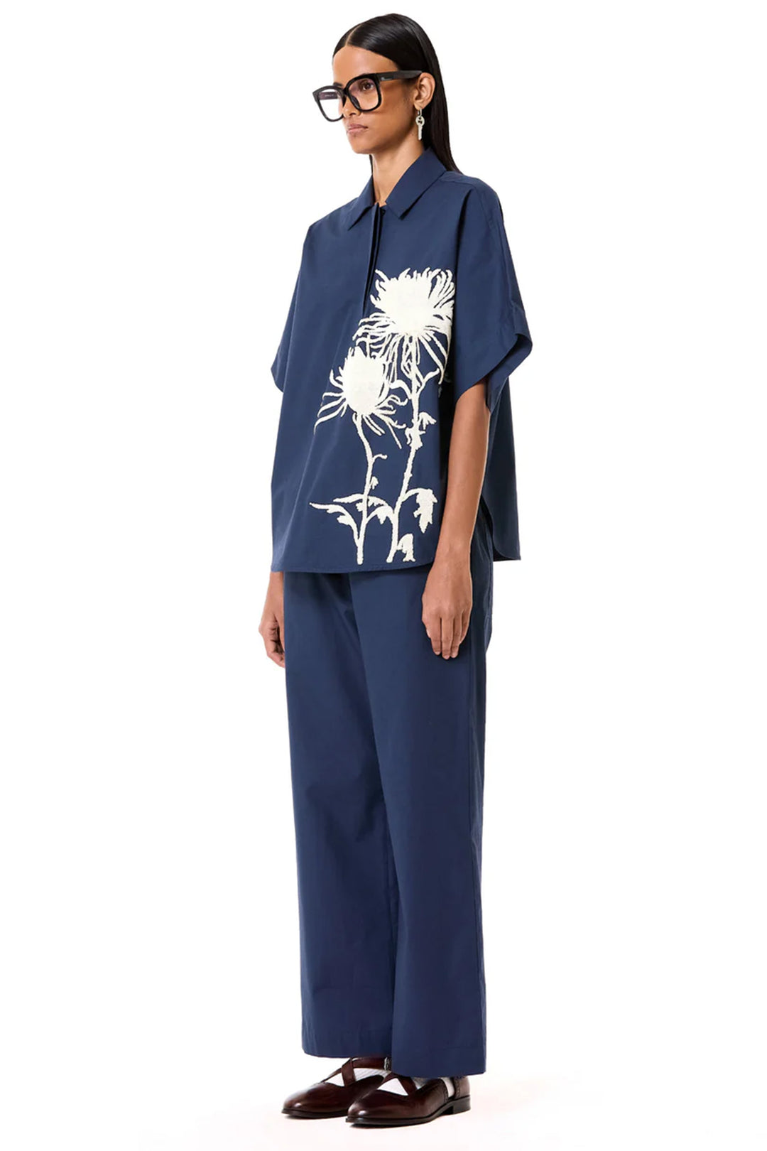 Half Polo Batwing Co-Ord Set