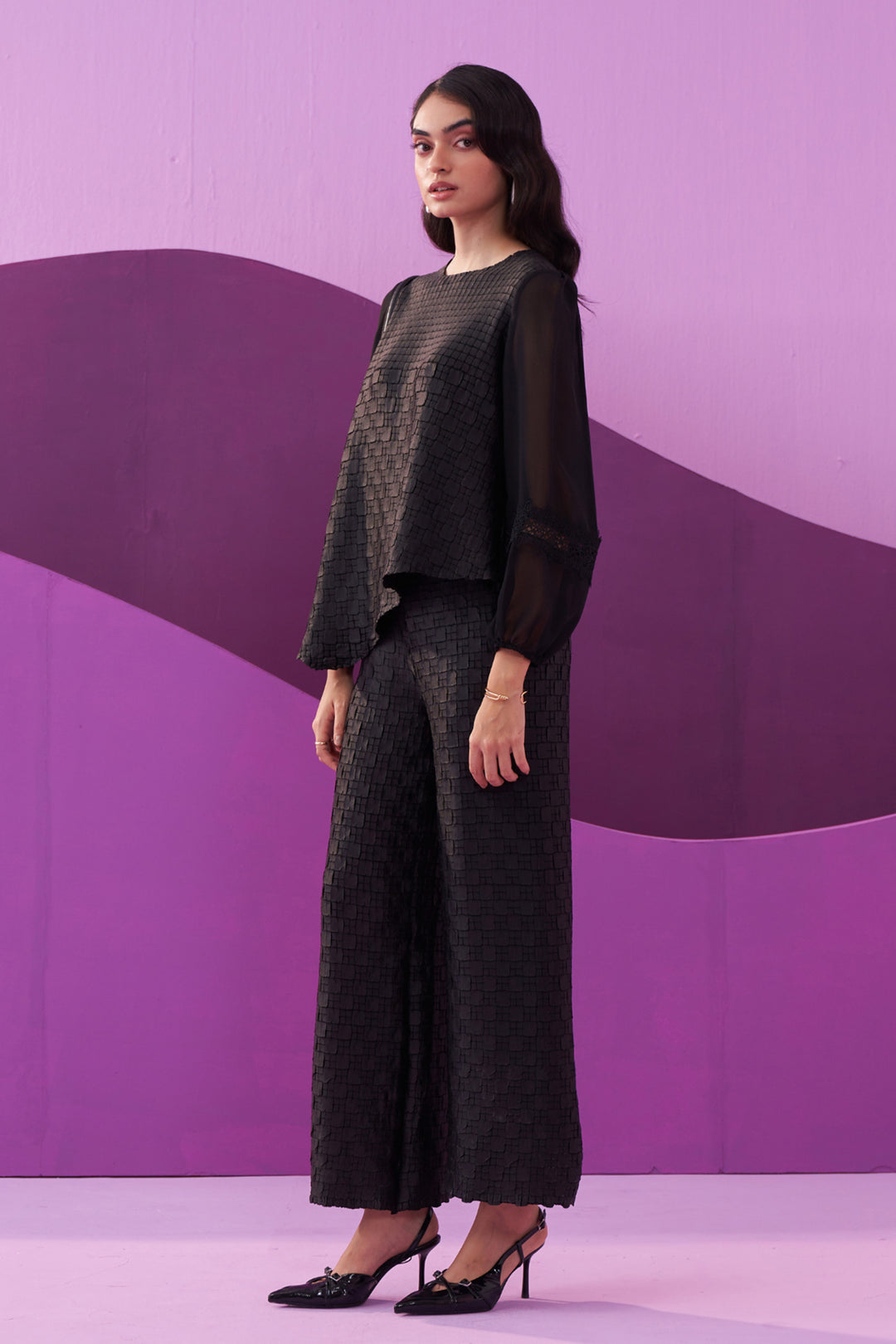 BLACK ALEXA COORD SET