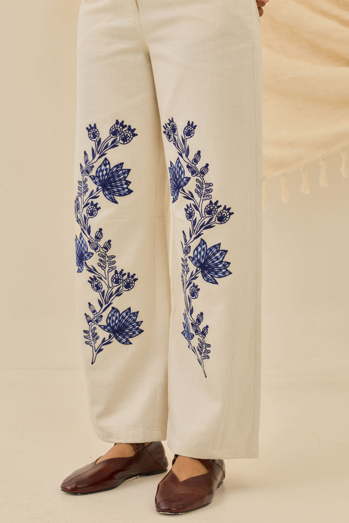 Saras Handloom Denim Trousers