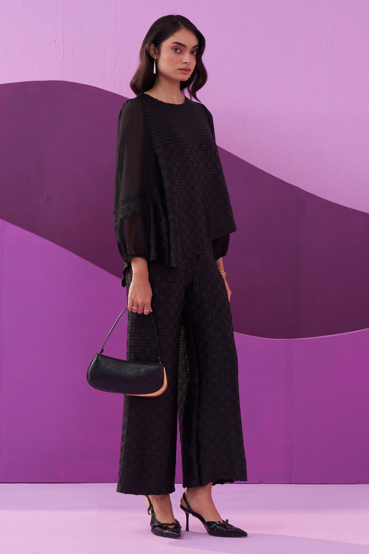 BLACK ALEXA COORD SET