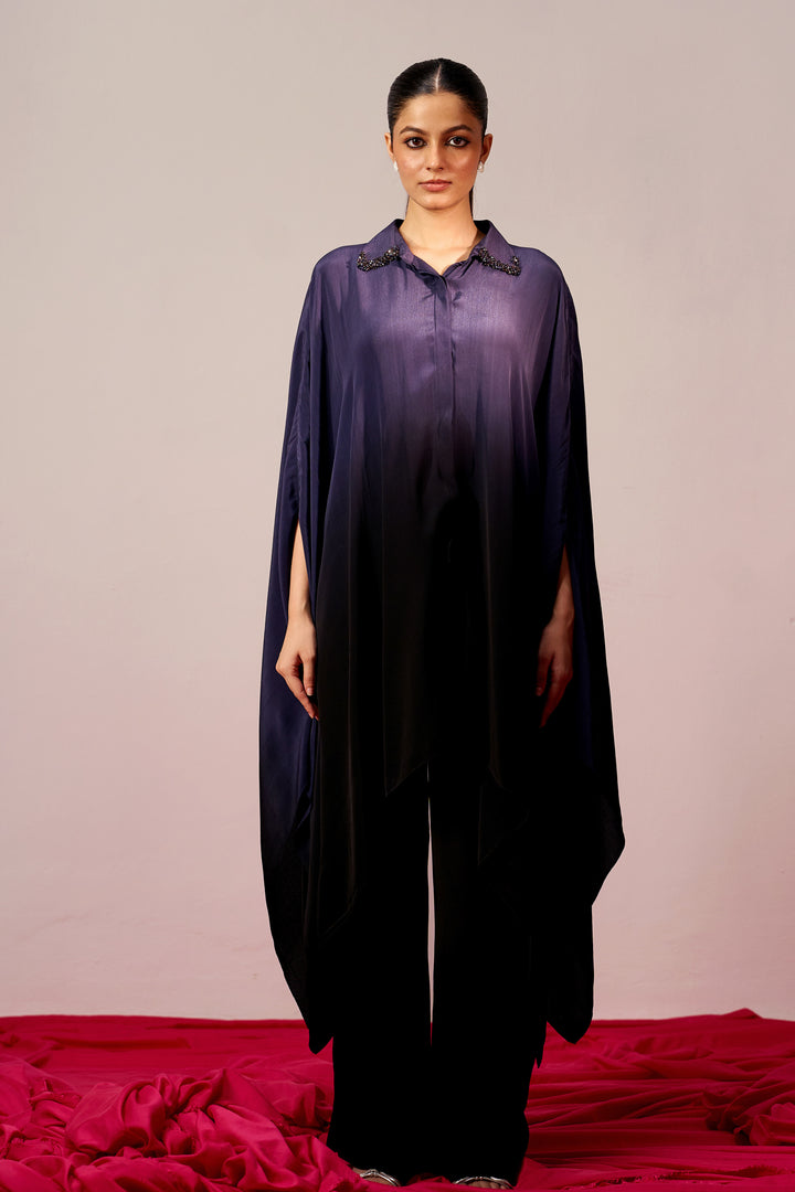 Kaftan Style Coord Set - Ash