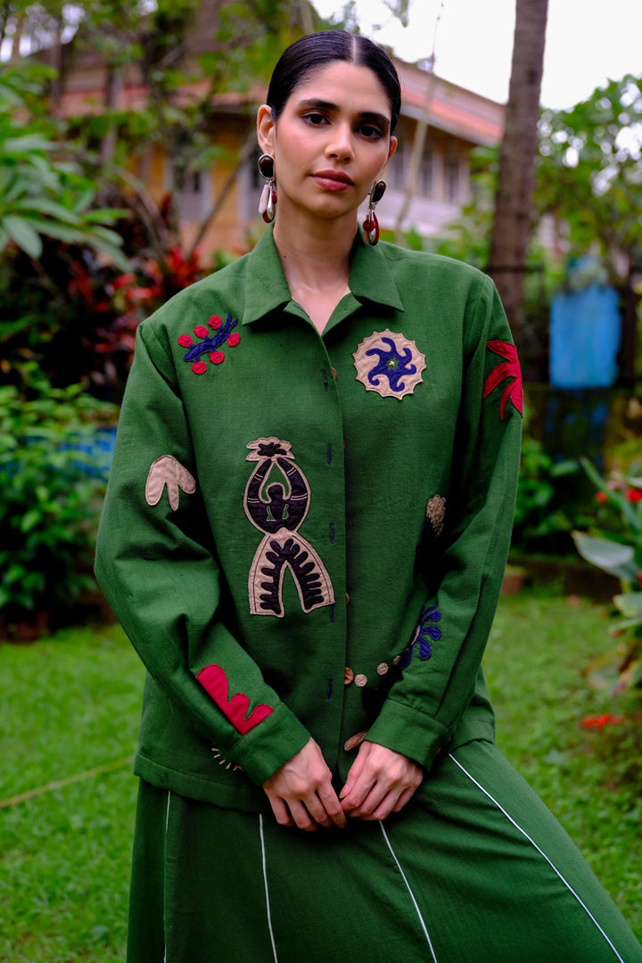 Zuri Handloom Appliqué Jacket