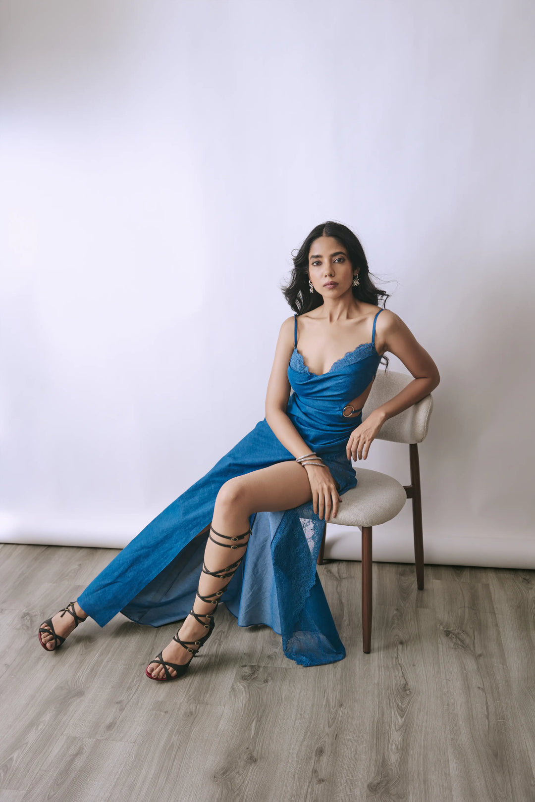 Lace Draped Gown