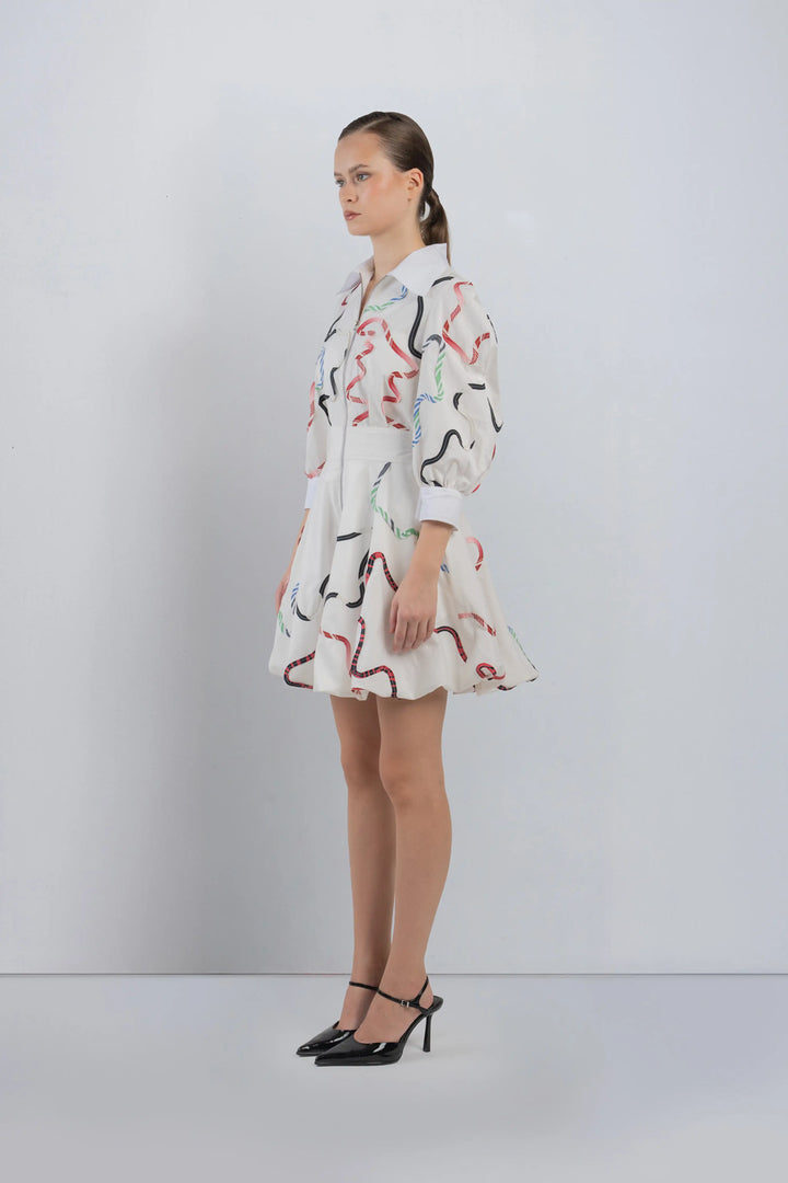 Bandes Bubble Hem Dress