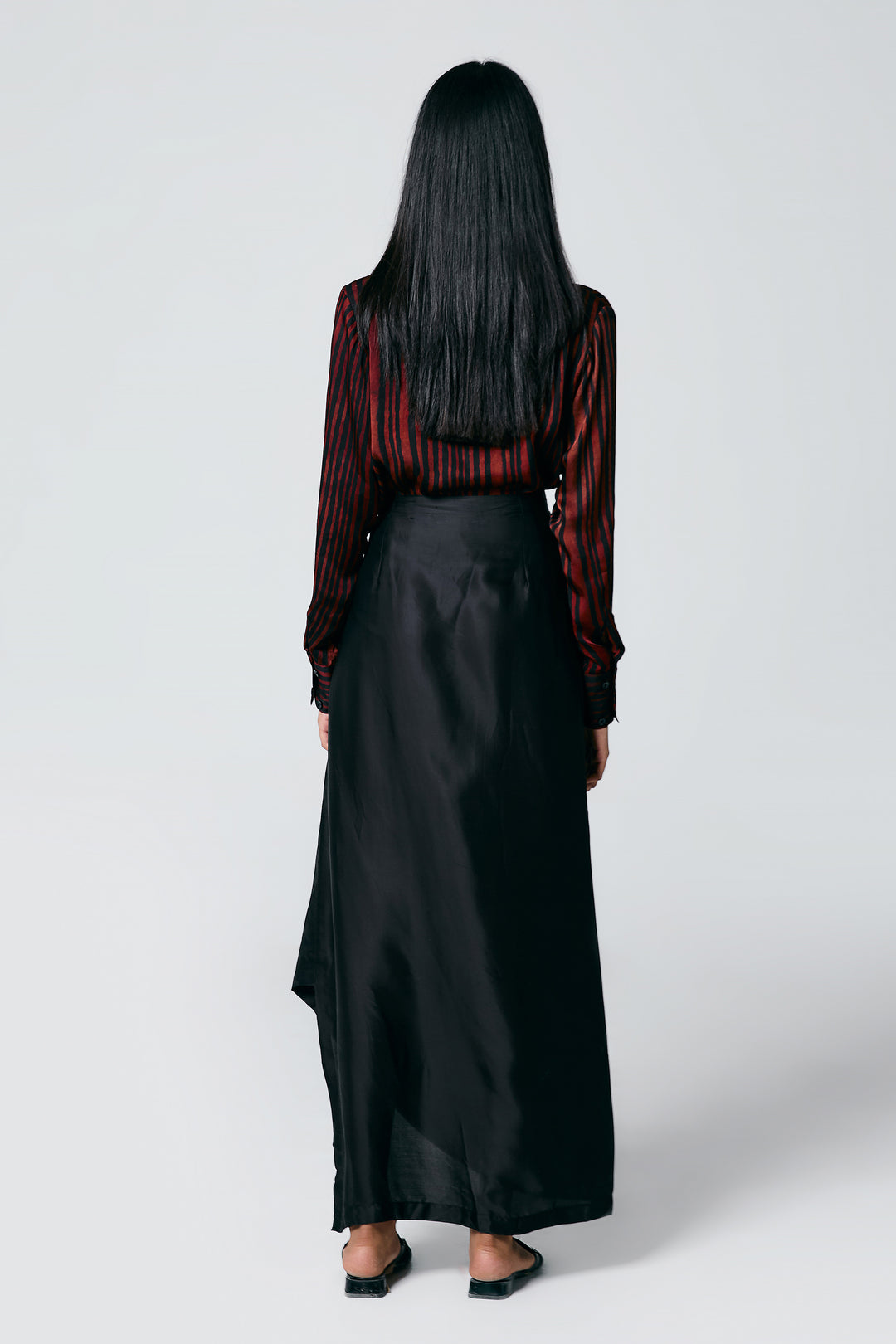CROP TOP DRAPE SKIRT COORD