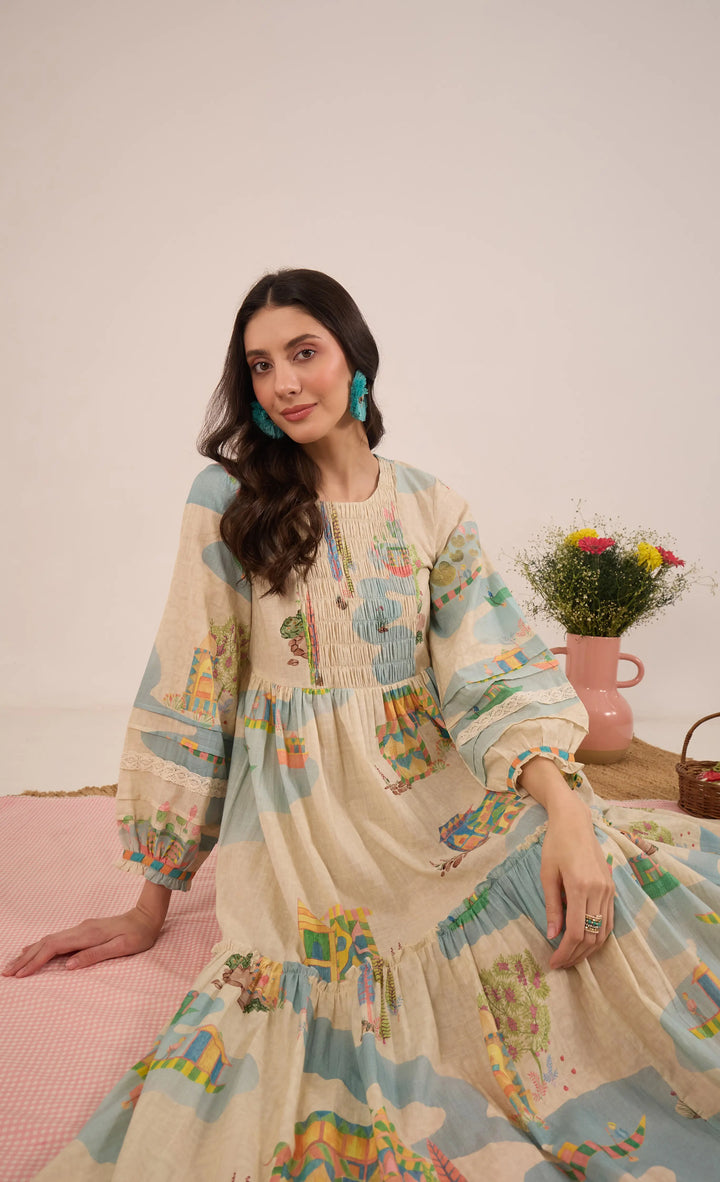 Safar: Cotton Midi Dress