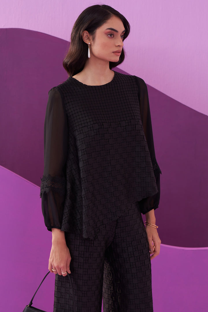 BLACK ALEXA COORD SET