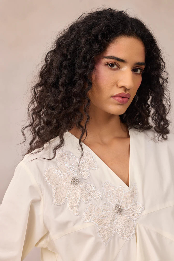 Evelyn Applique Dress