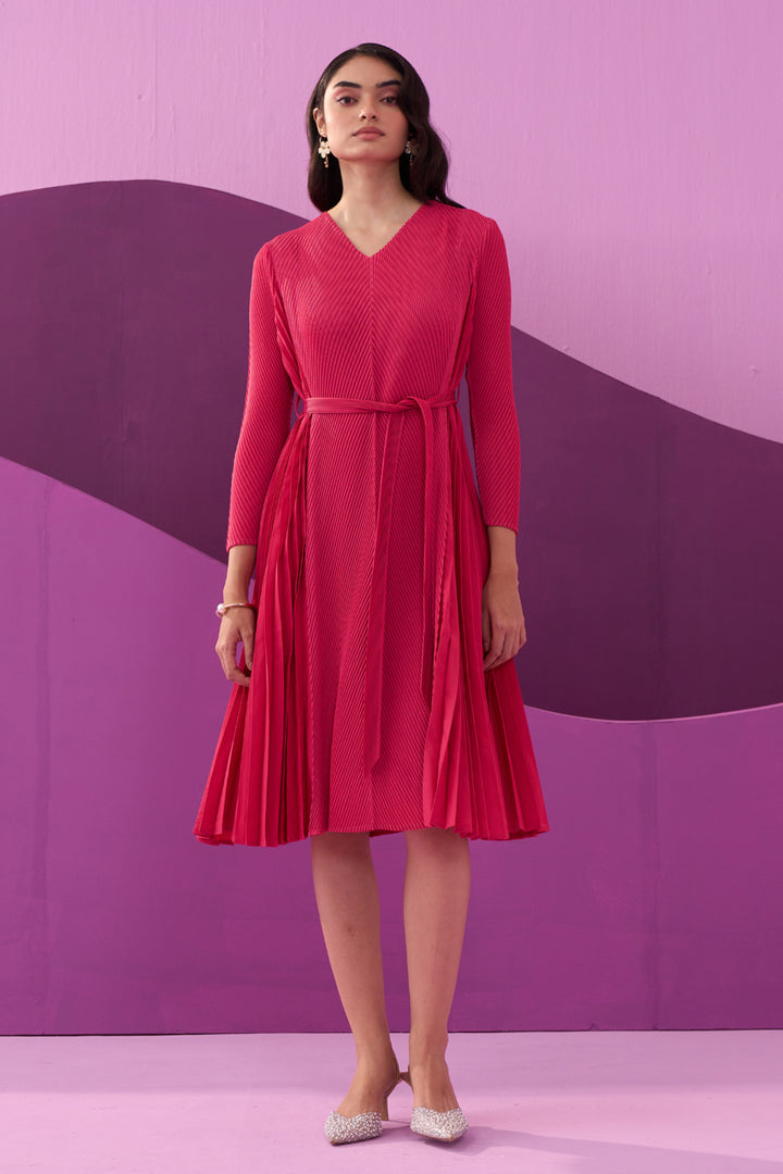 FUSCIA ANGNY DRESS