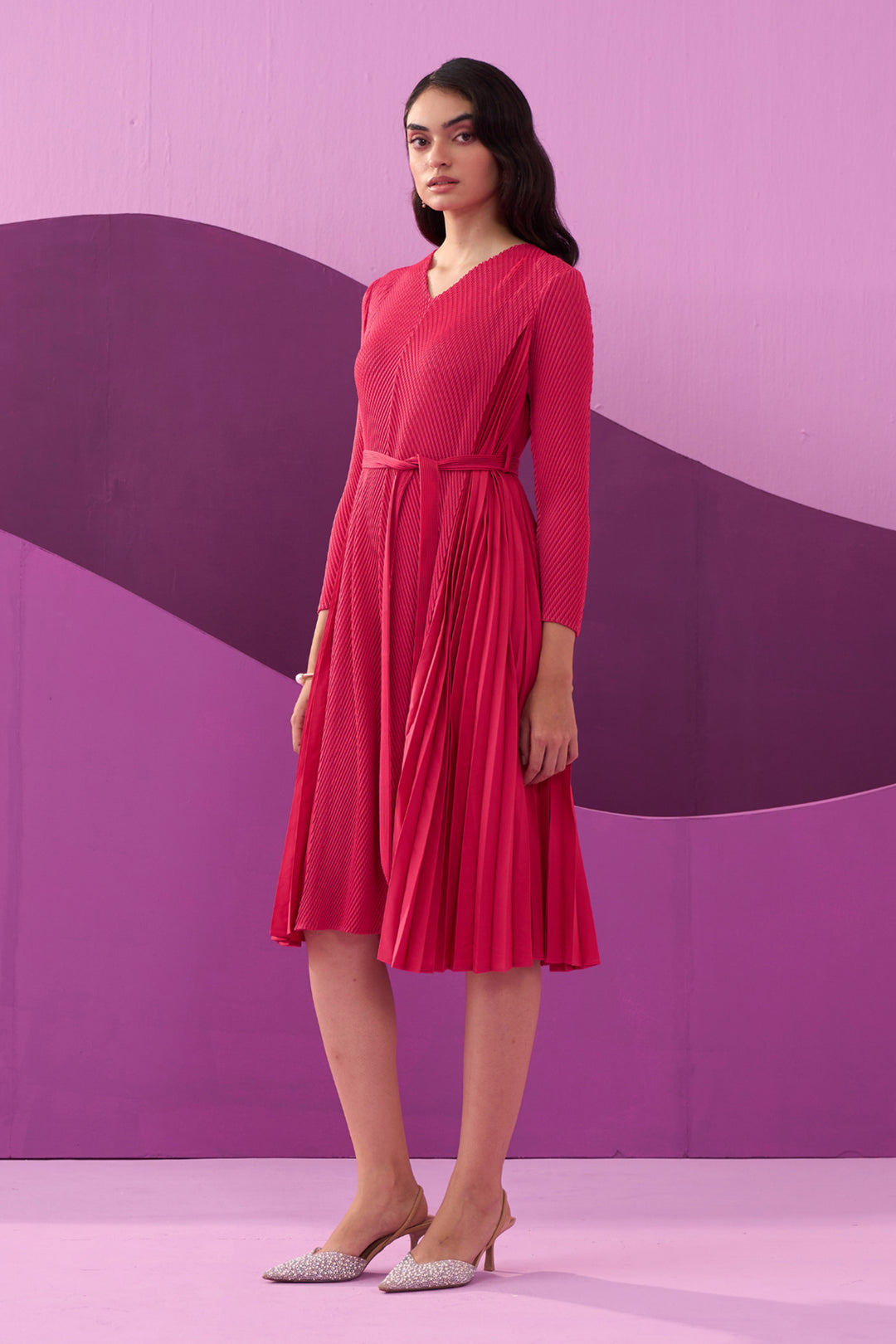 FUSCIA ANGNY DRESS