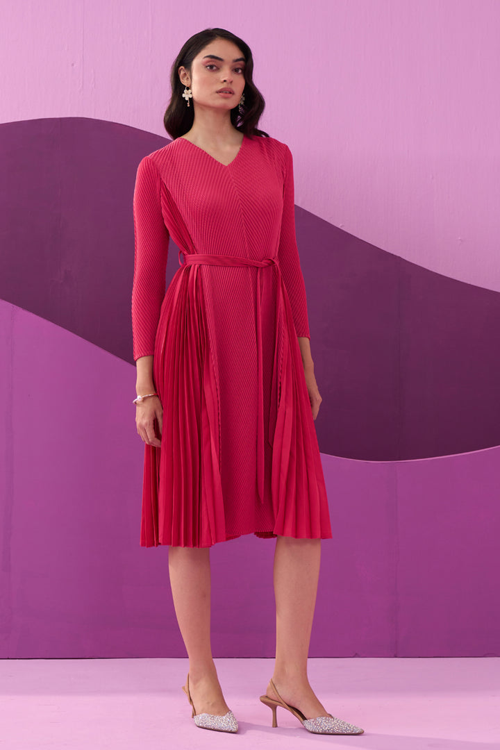 FUSCIA ANGNY DRESS