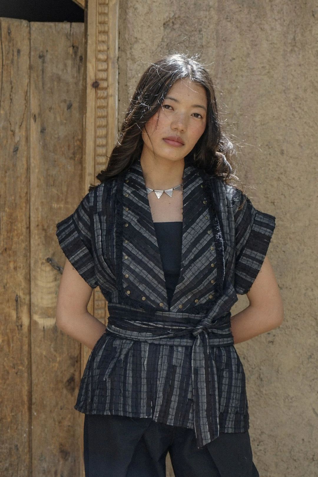 Berlin Textured Jacket – Noir