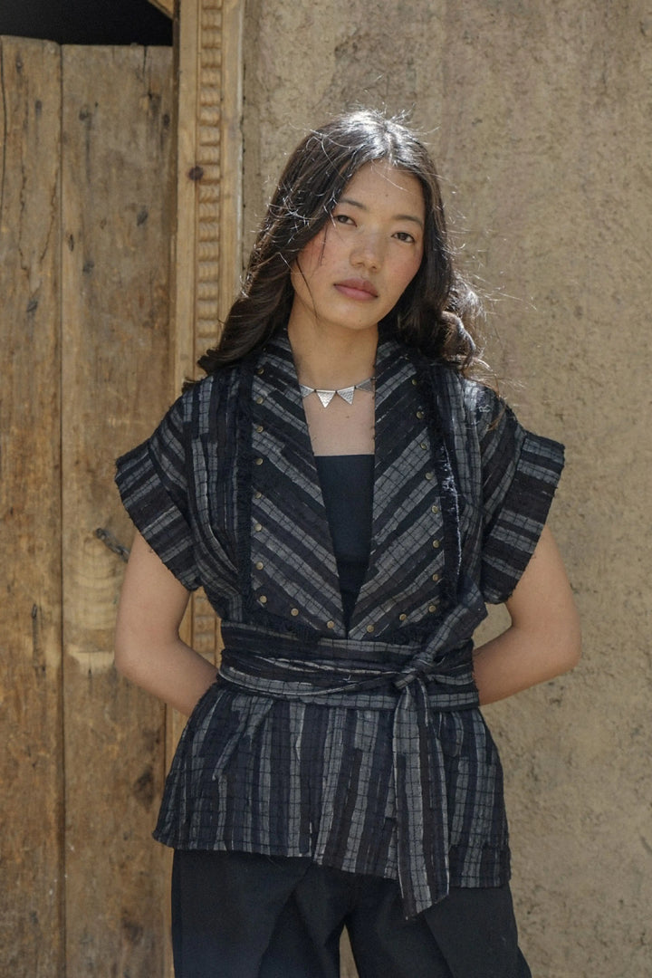Berlin Textured Jacket – Noir