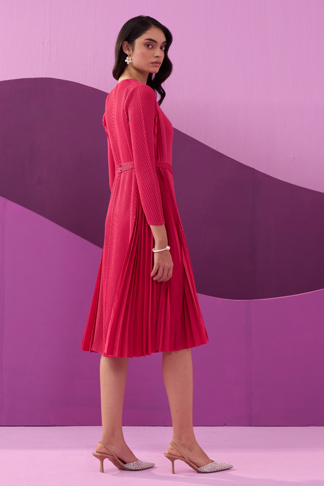 FUSCIA ANGNY DRESS