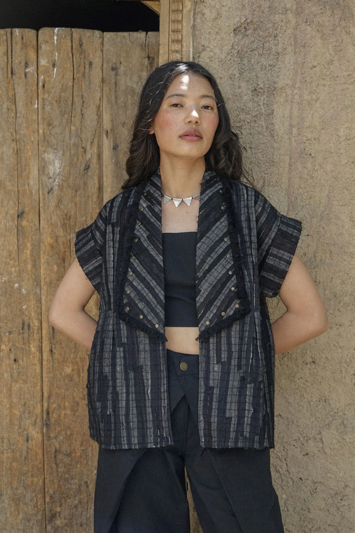 Berlin Textured Jacket – Noir