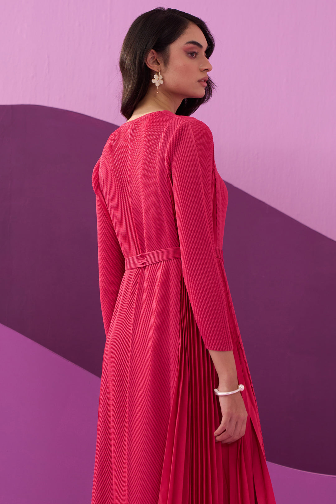 FUSCIA ANGNY DRESS