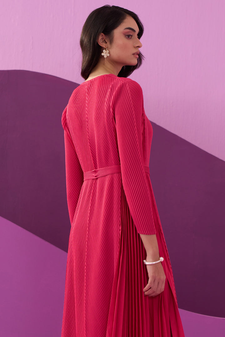 FUSCIA ANGNY DRESS
