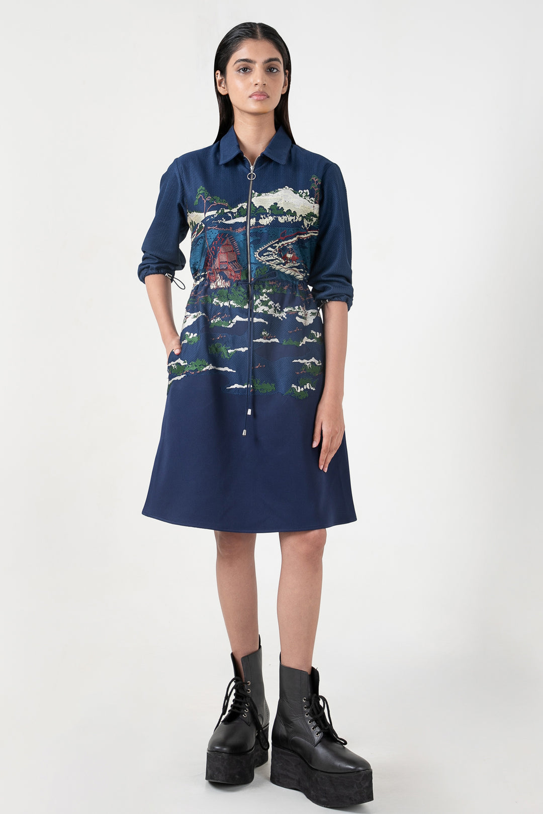 crest mini dress Calvin Klein Logo Crest Polo Mini Dress In Tofu - 30% Off