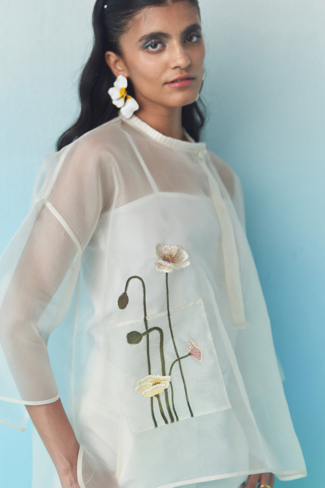 Sheer Summer Bloom Top