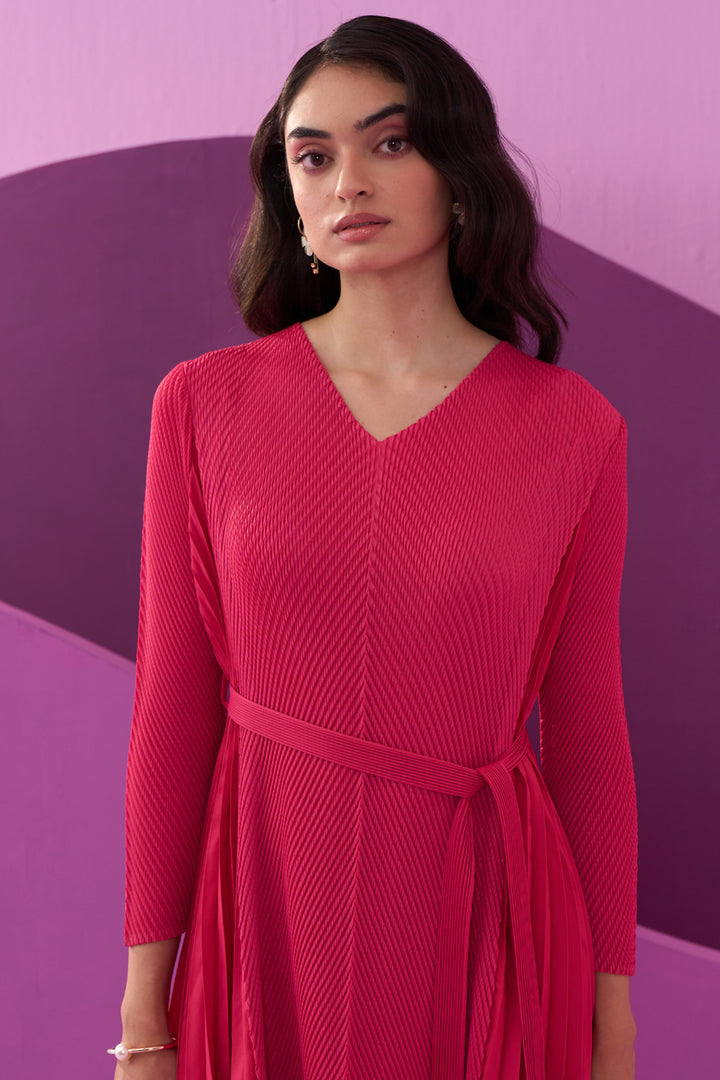 FUSCIA ANGNY DRESS