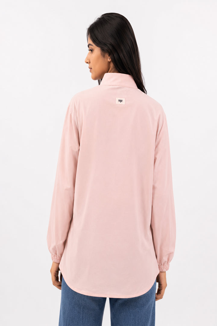 Handcrafted Polo Zip-up Shirt