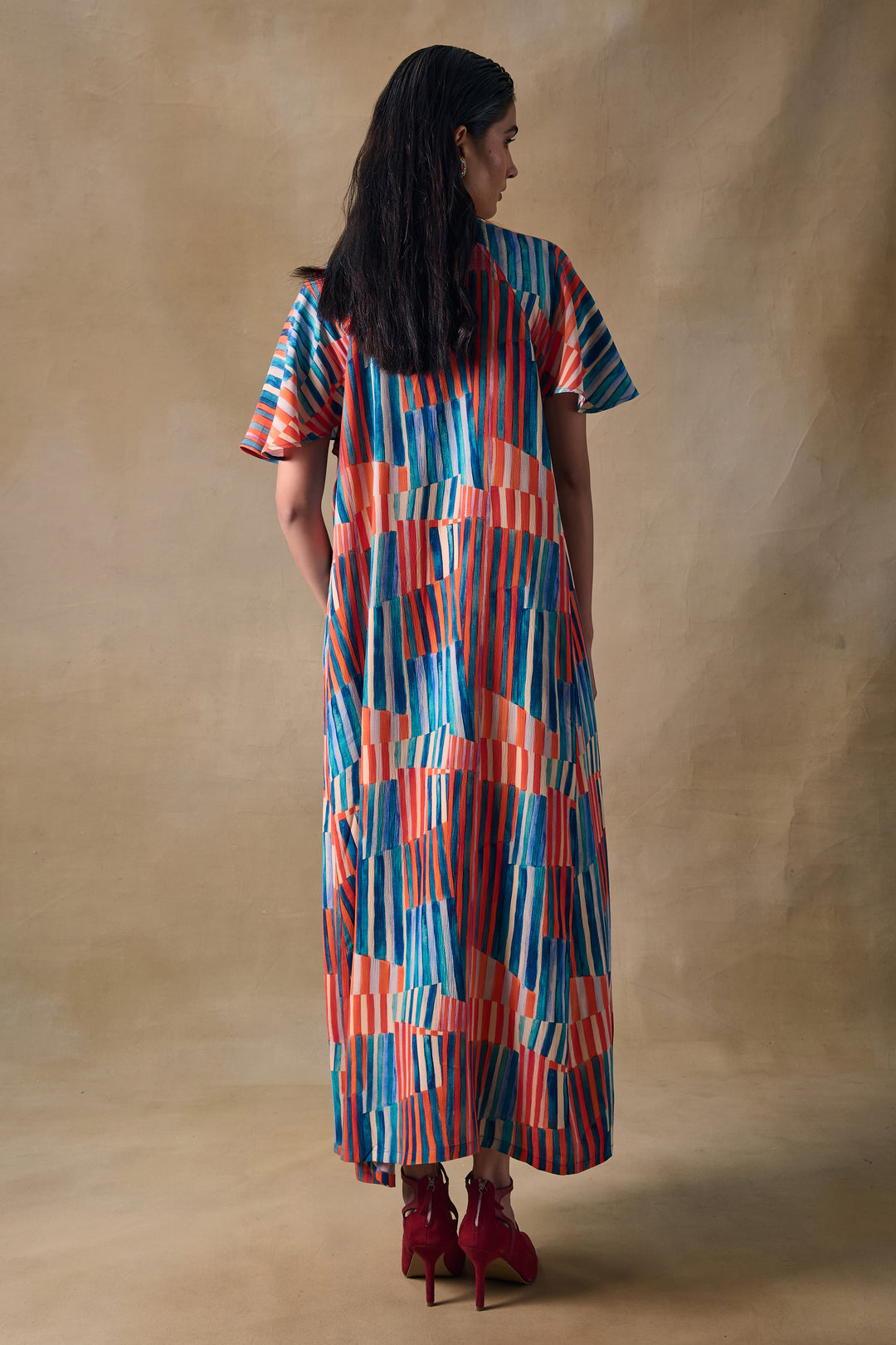 Asilah Stripe Raglan Dress