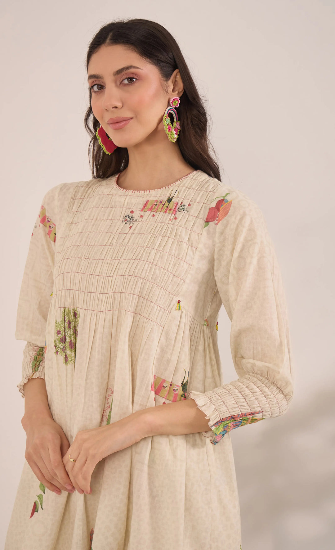 Gulposh: Smocking Cotton Coord Set
