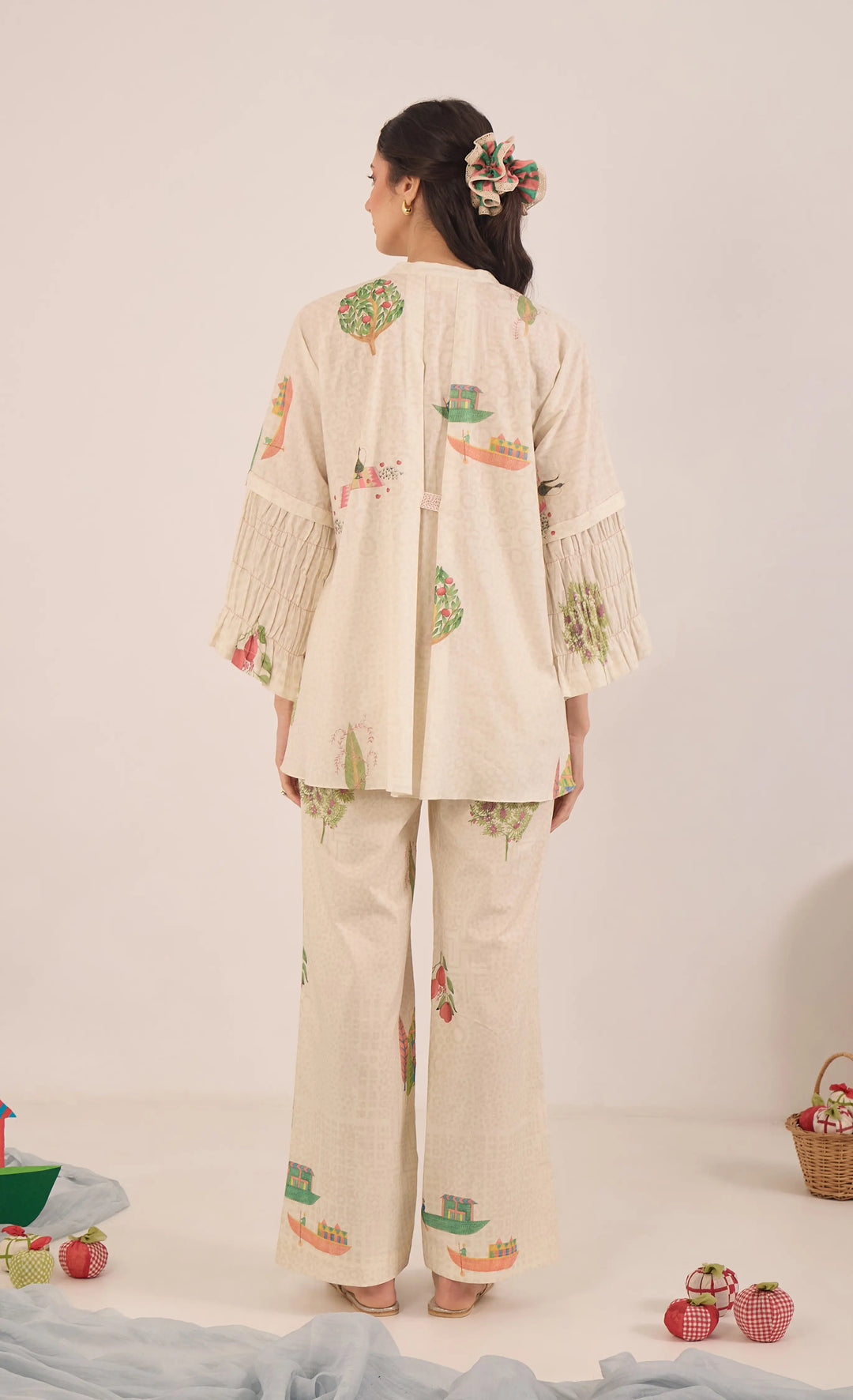 Gulposh: Cotton Namah Coord Set