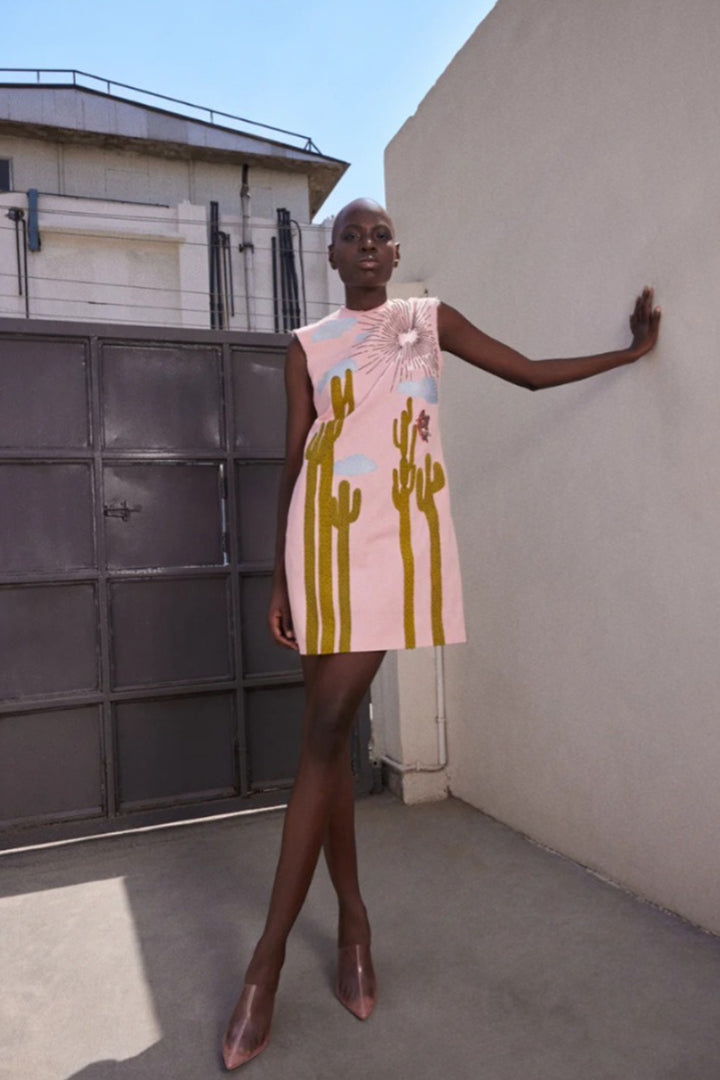 CACTUS SLEEVELESS MINI DRESS