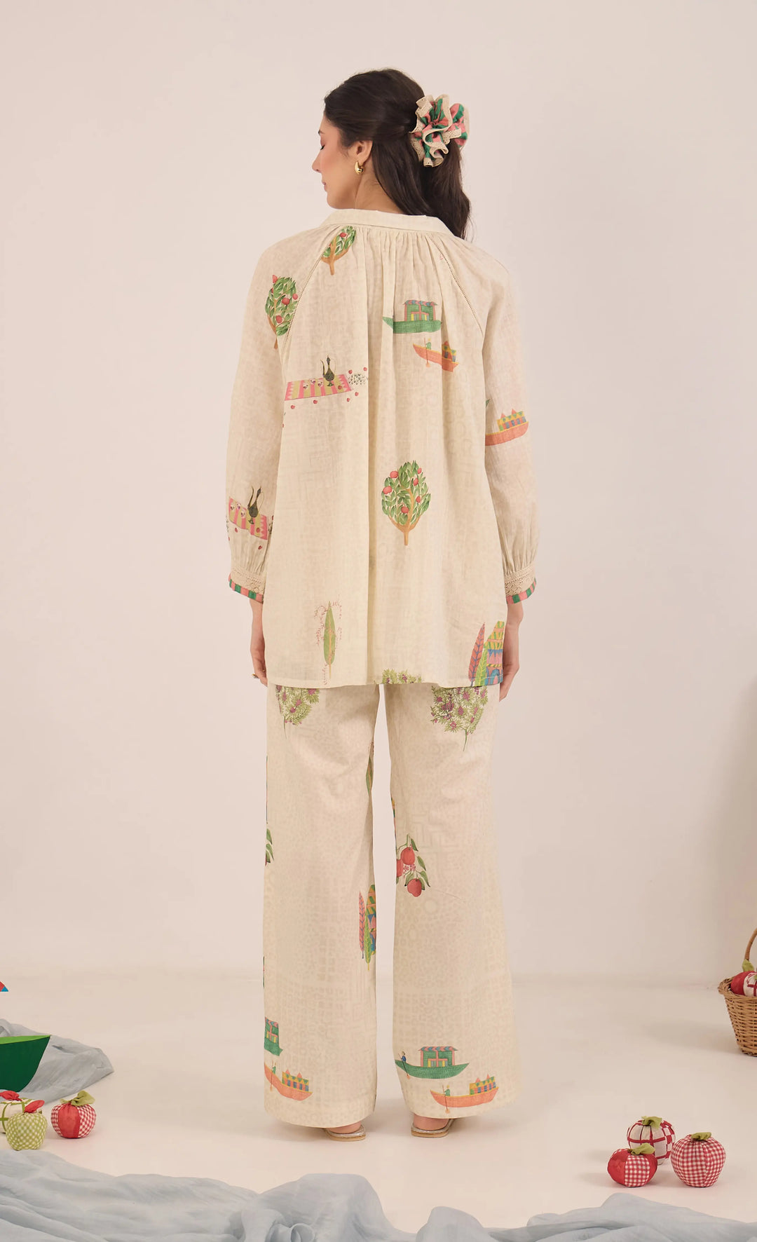 Gulposh: Cotton Raglan Sleeve Coord Set