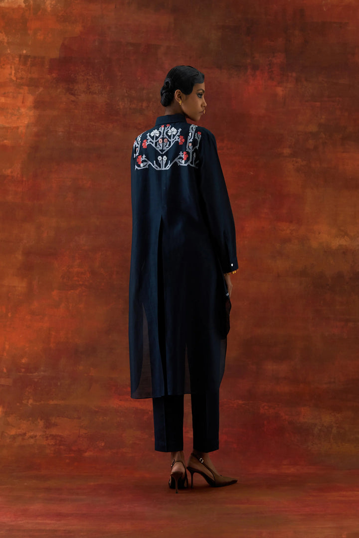 Emb Shirt With Inner And Pants