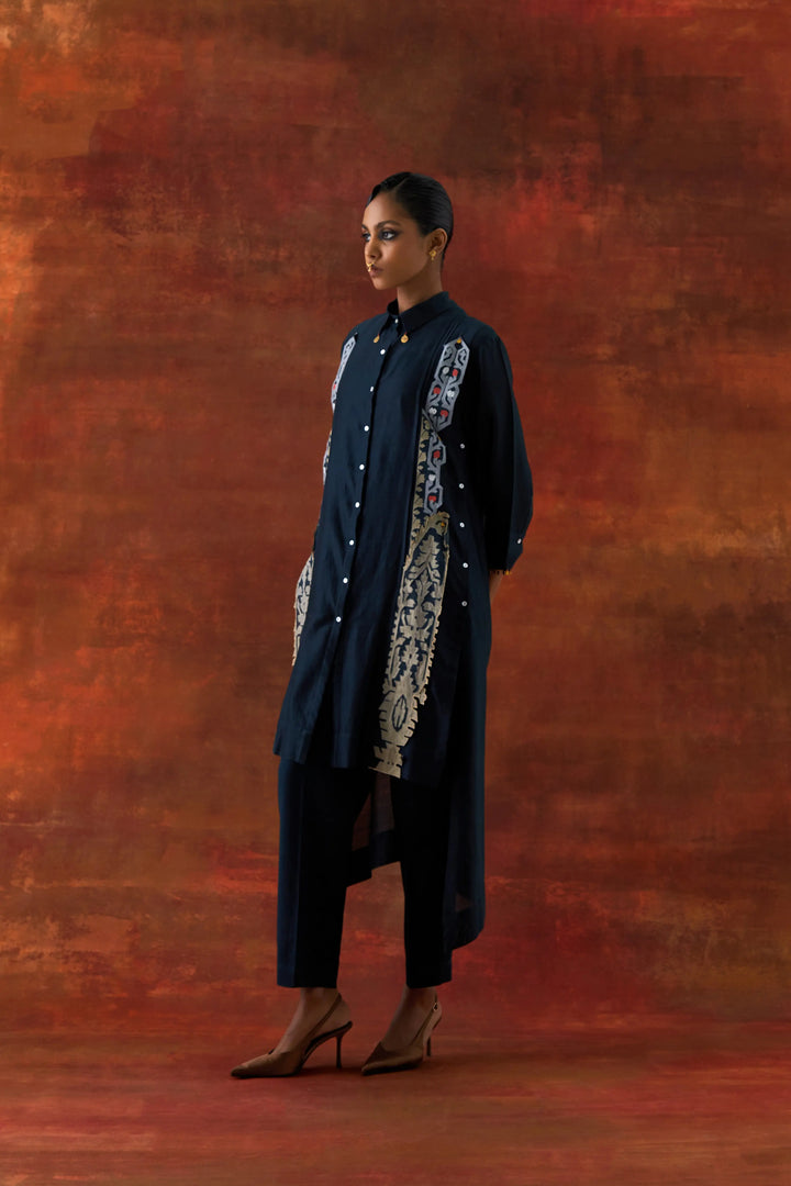 Pleated Shirt With Pants