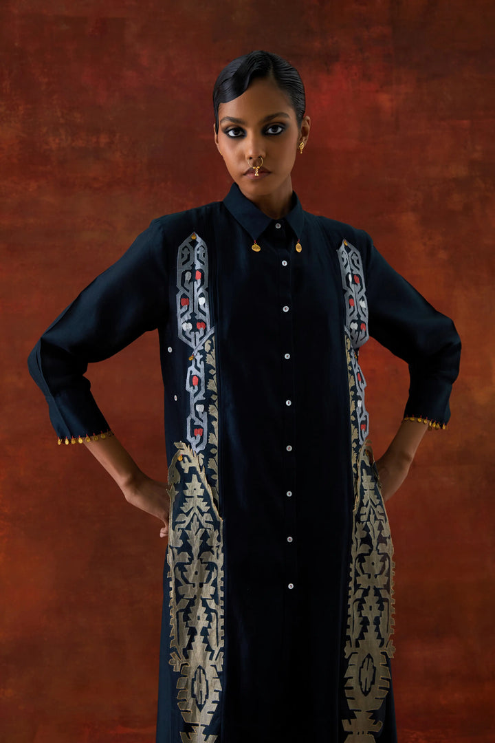 Pleated Shirt With Pants