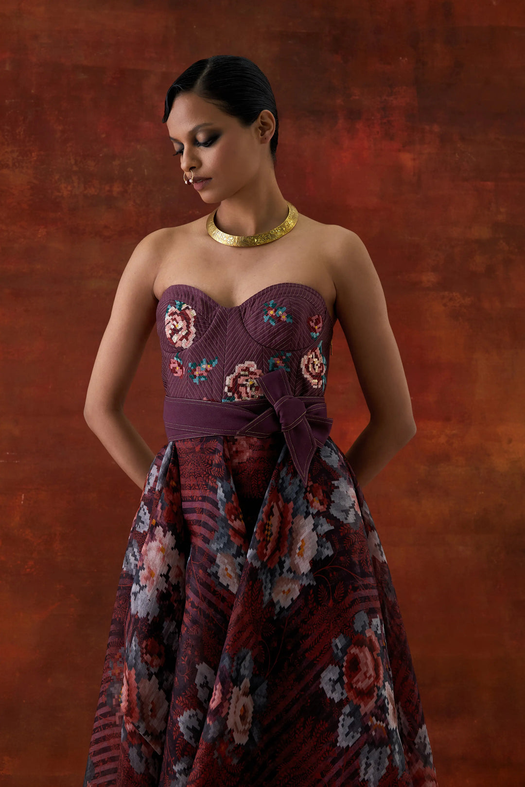 Emb Corset Dress