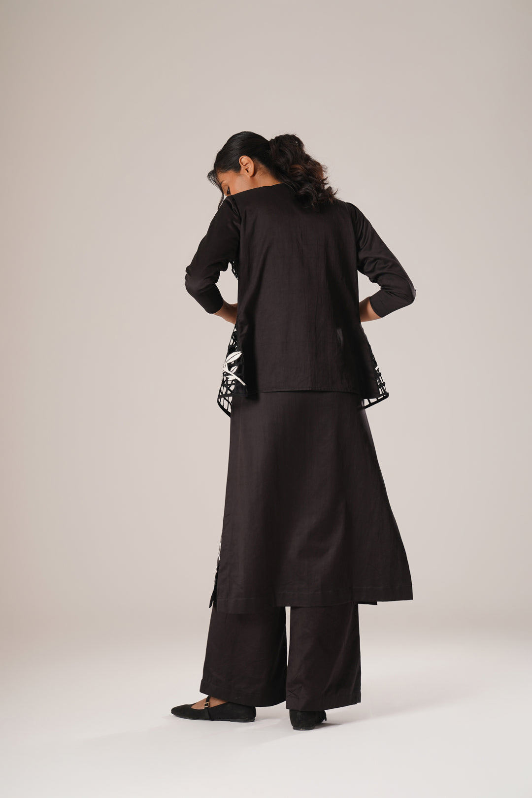 Grid Ground Kurta