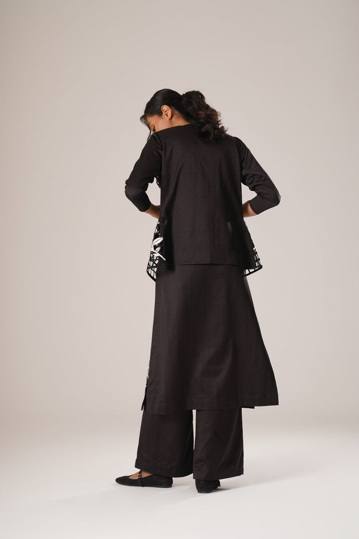 Grid Ground Kurta