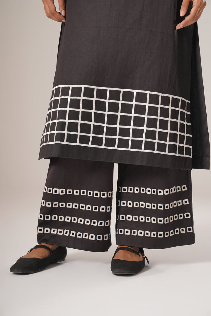Grid Ground Kurta
