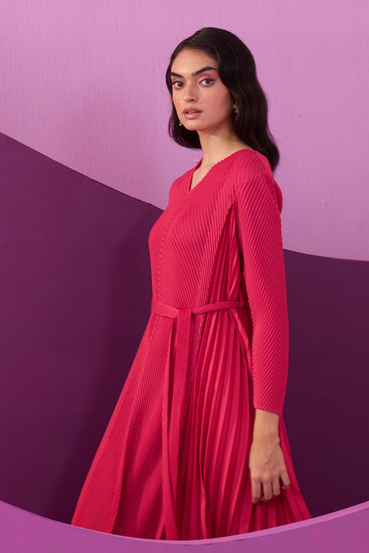 FUSCIA ANGNY DRESS