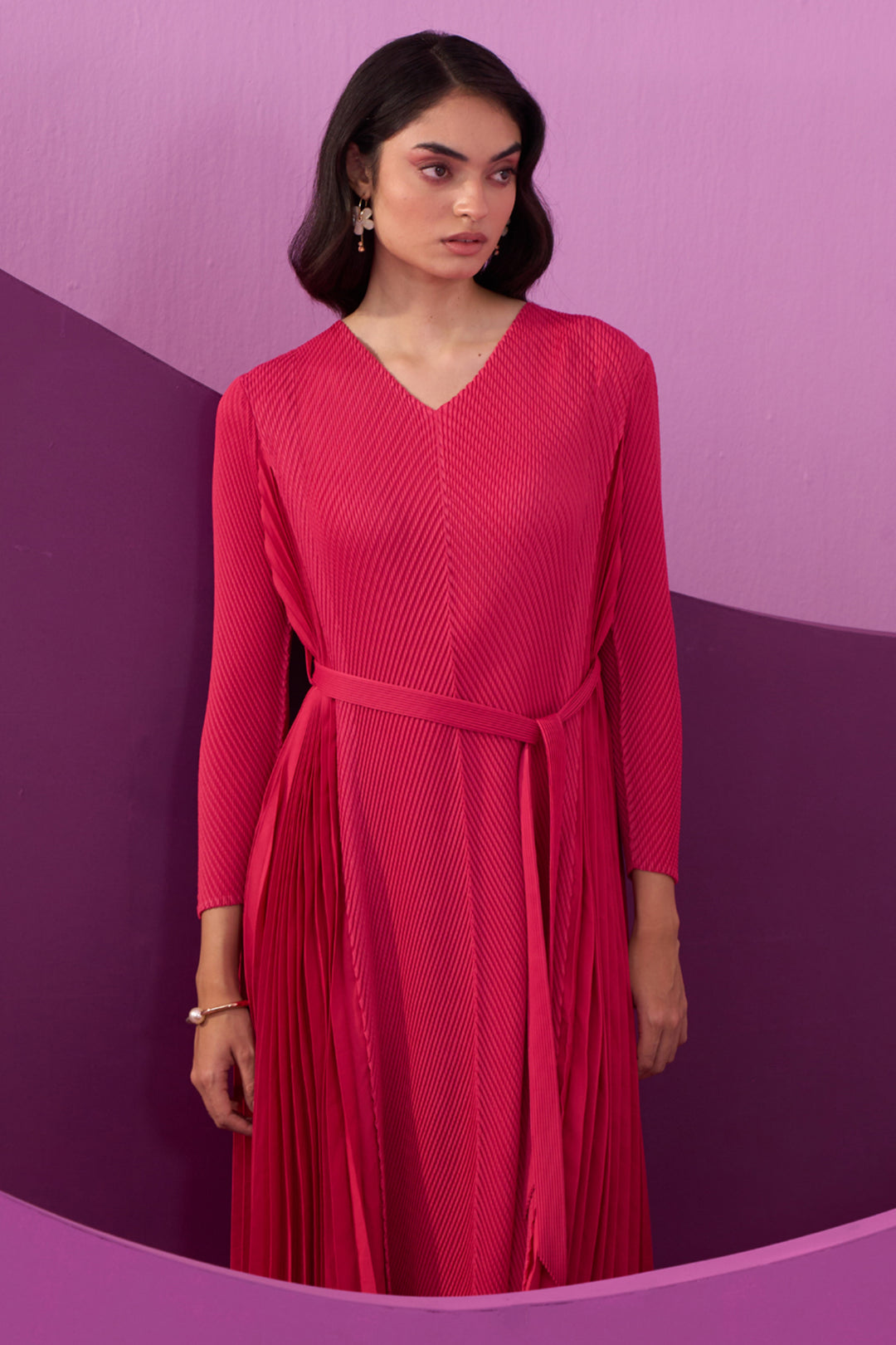 FUSCIA ANGNY DRESS