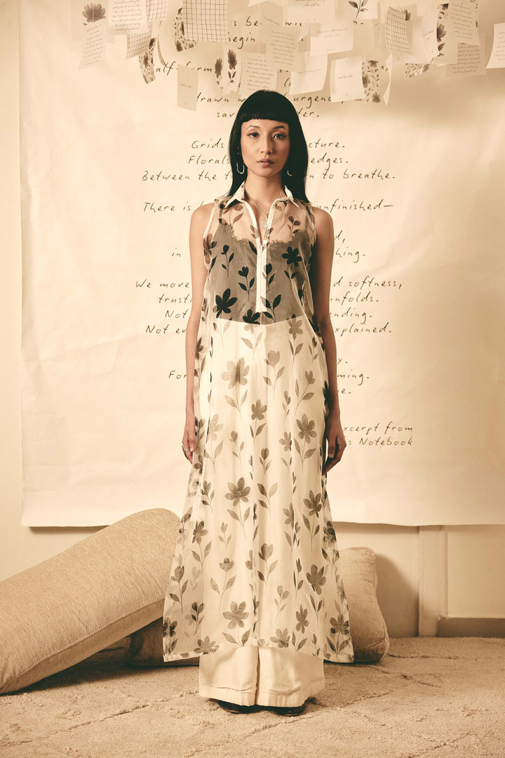 Floral organza dress