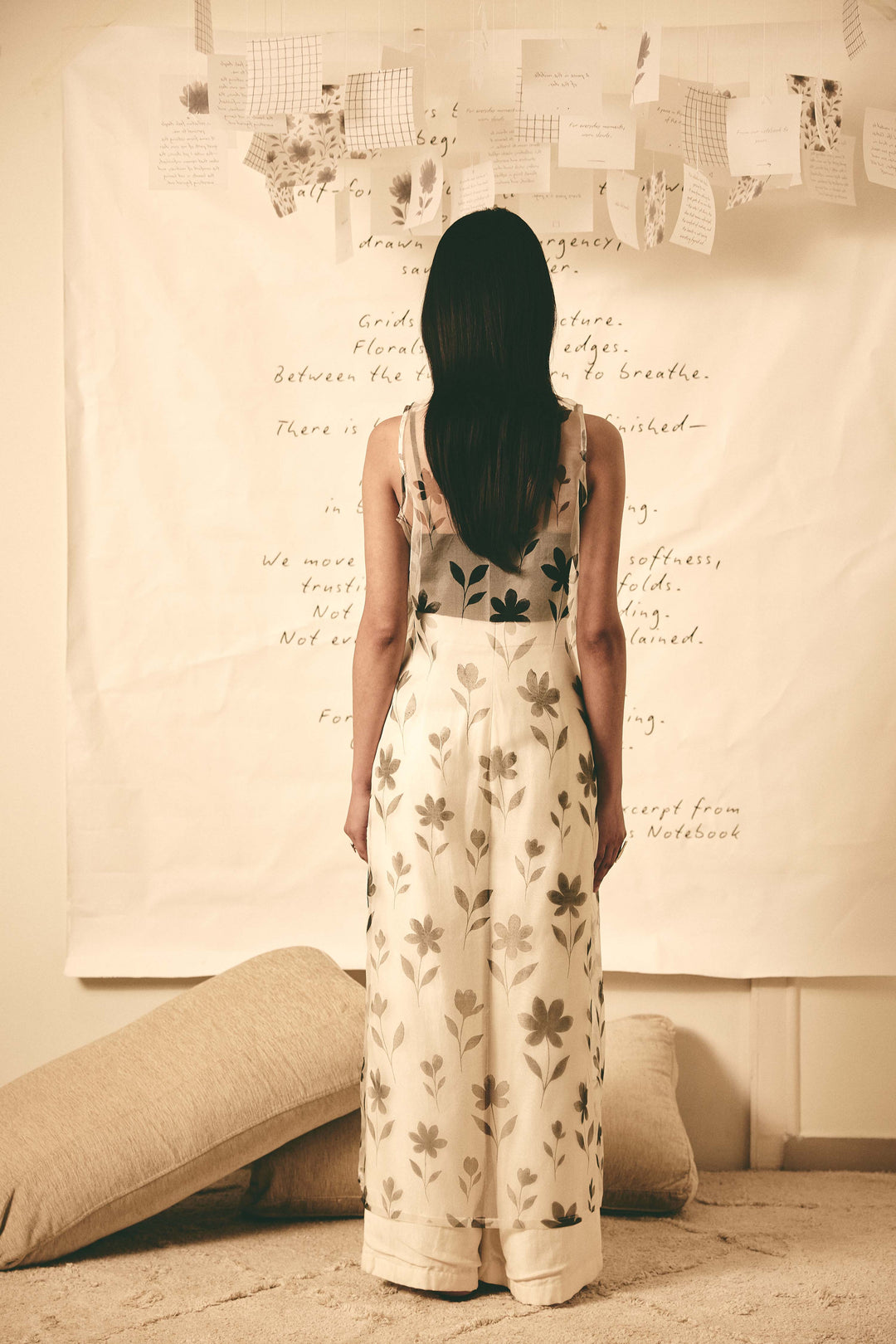 Floral organza dress