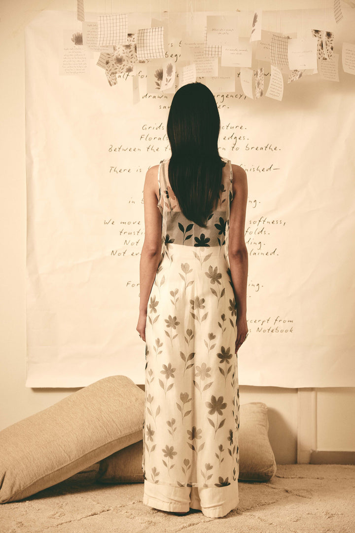 Floral organza dress